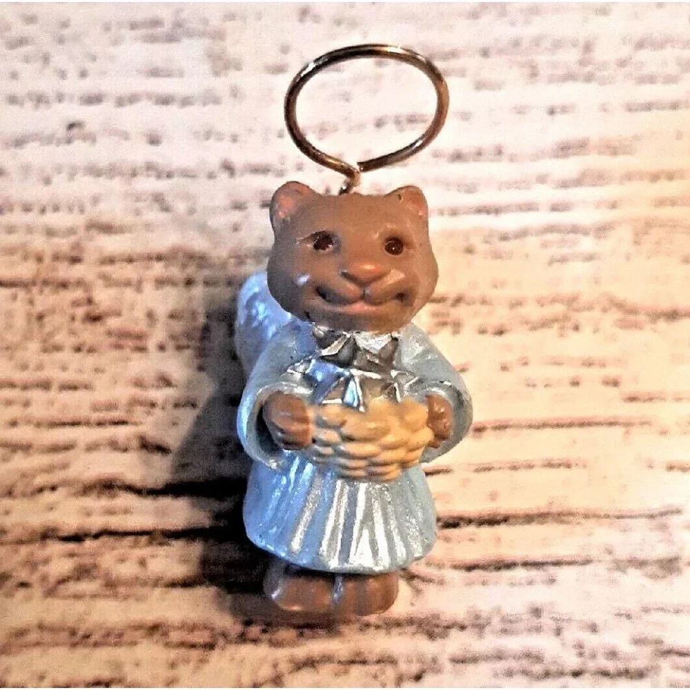 93 Mini Natures Angels Cat Ornament Hallmark Miniature Kitten #4 in Series Boxed